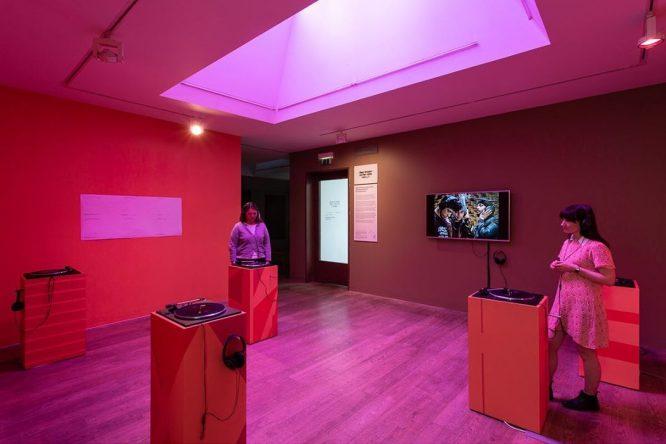 Installation view, Eileen Simpson & Ben White (Open Music Archive): Once Heard Before at the Whitechapel Gallery